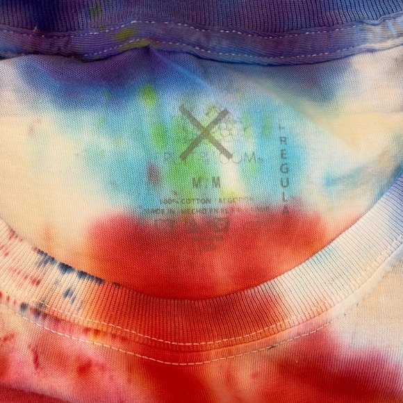 Kenny Chesney I Go Back Tour Concert T-shirt Shirt Tie Dye Medium Red Blue White - Picture 7 of 7